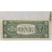 UNITED STATES OF AMERICA 1969 . ONE 1 DOLLAR BANKNOTE . ERROR . HUGE BUTTERFLY FOLD